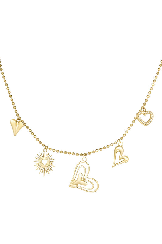Ketting “Golden heart”