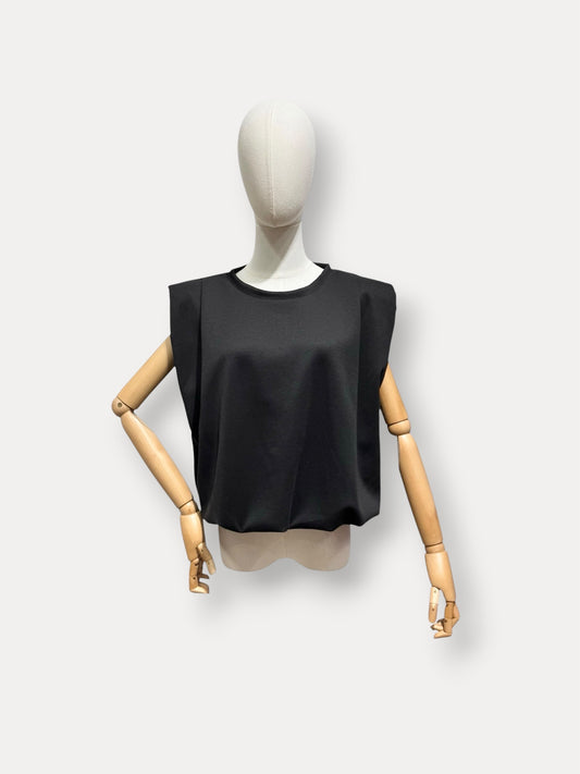 PUFFY TOP ZWART