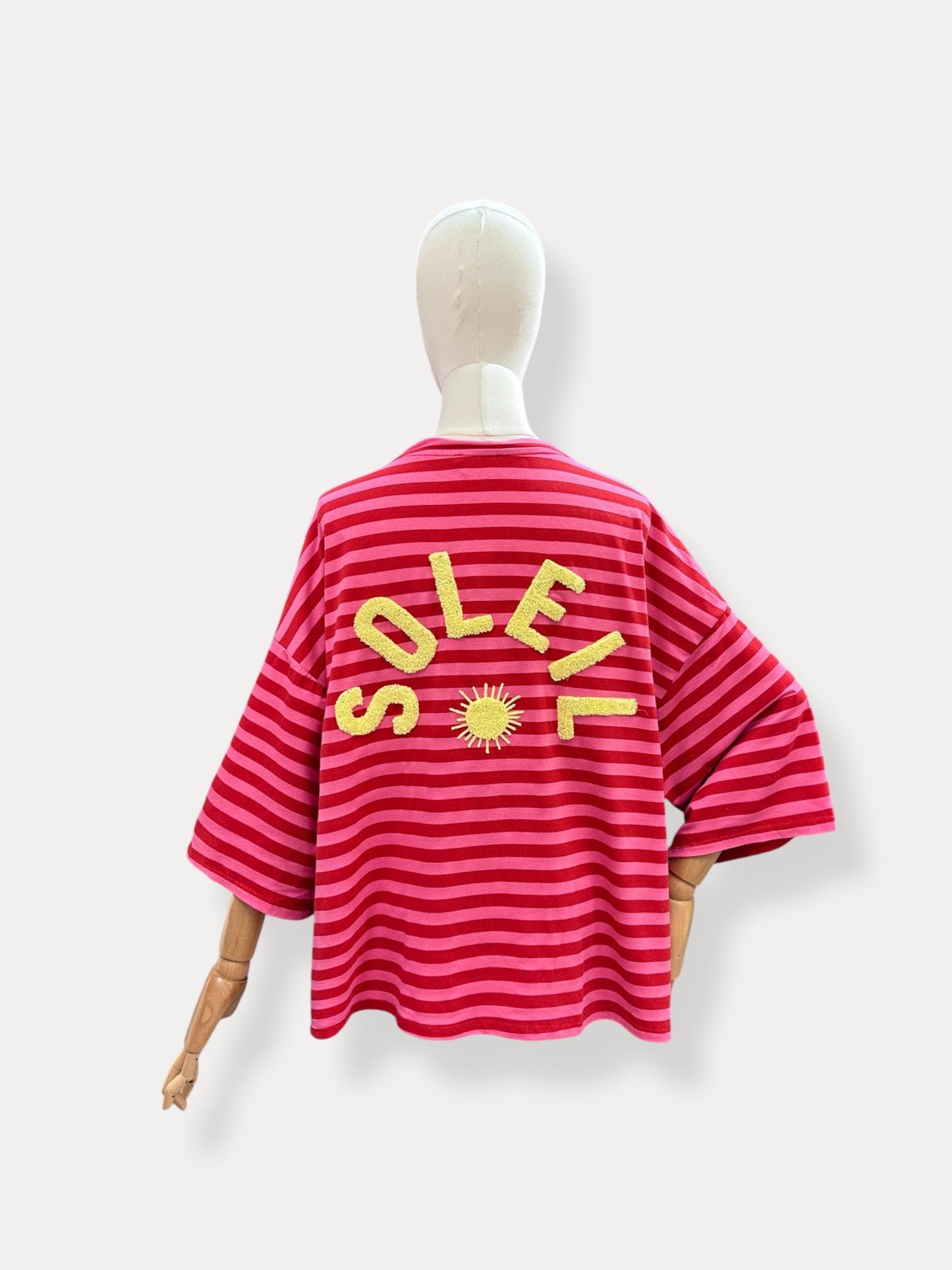 SOLEIL SHIRT ROZE-ROOD