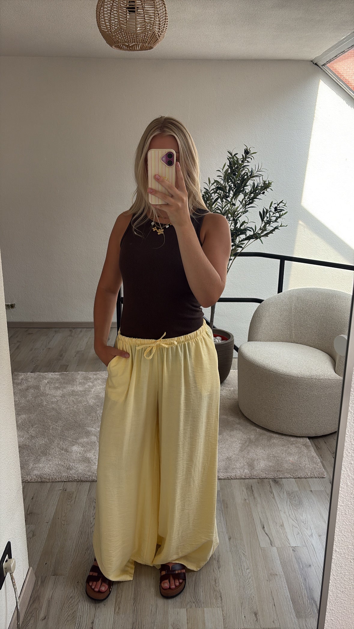 LOSSE BROEK GEEL