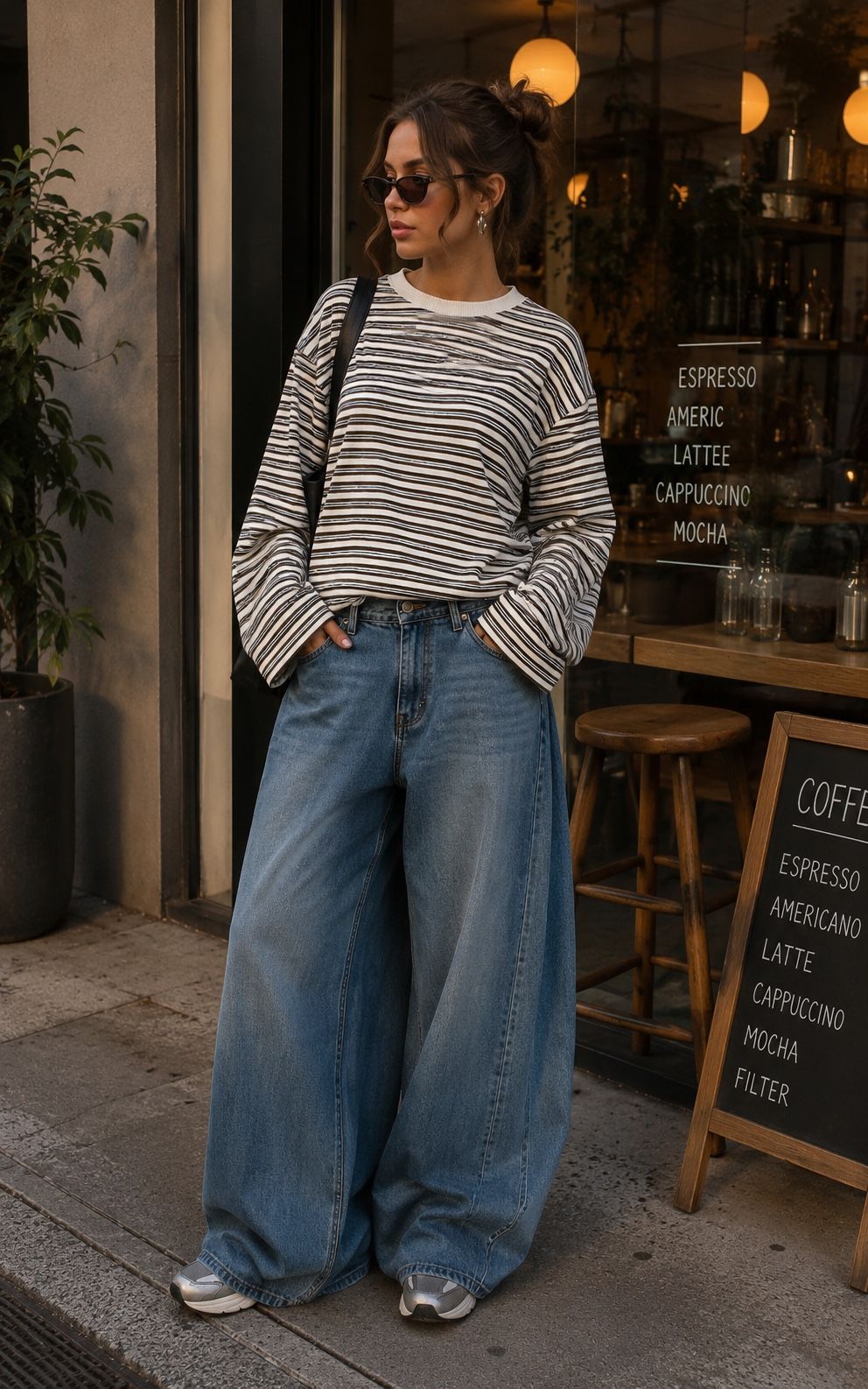 STRIPED LONGSLEEVE GRIJS