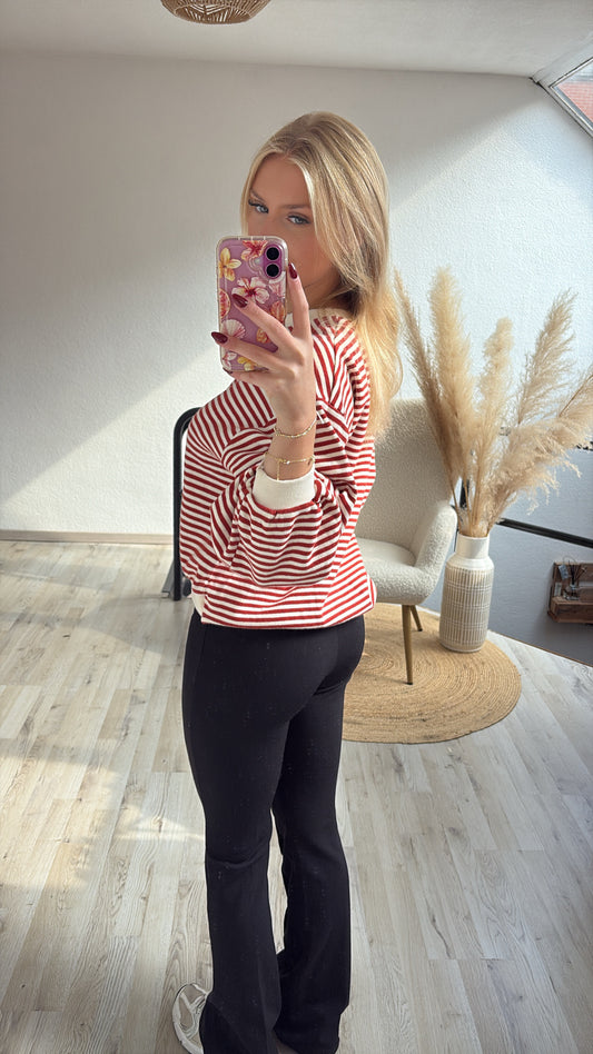 Zwarte flared broek