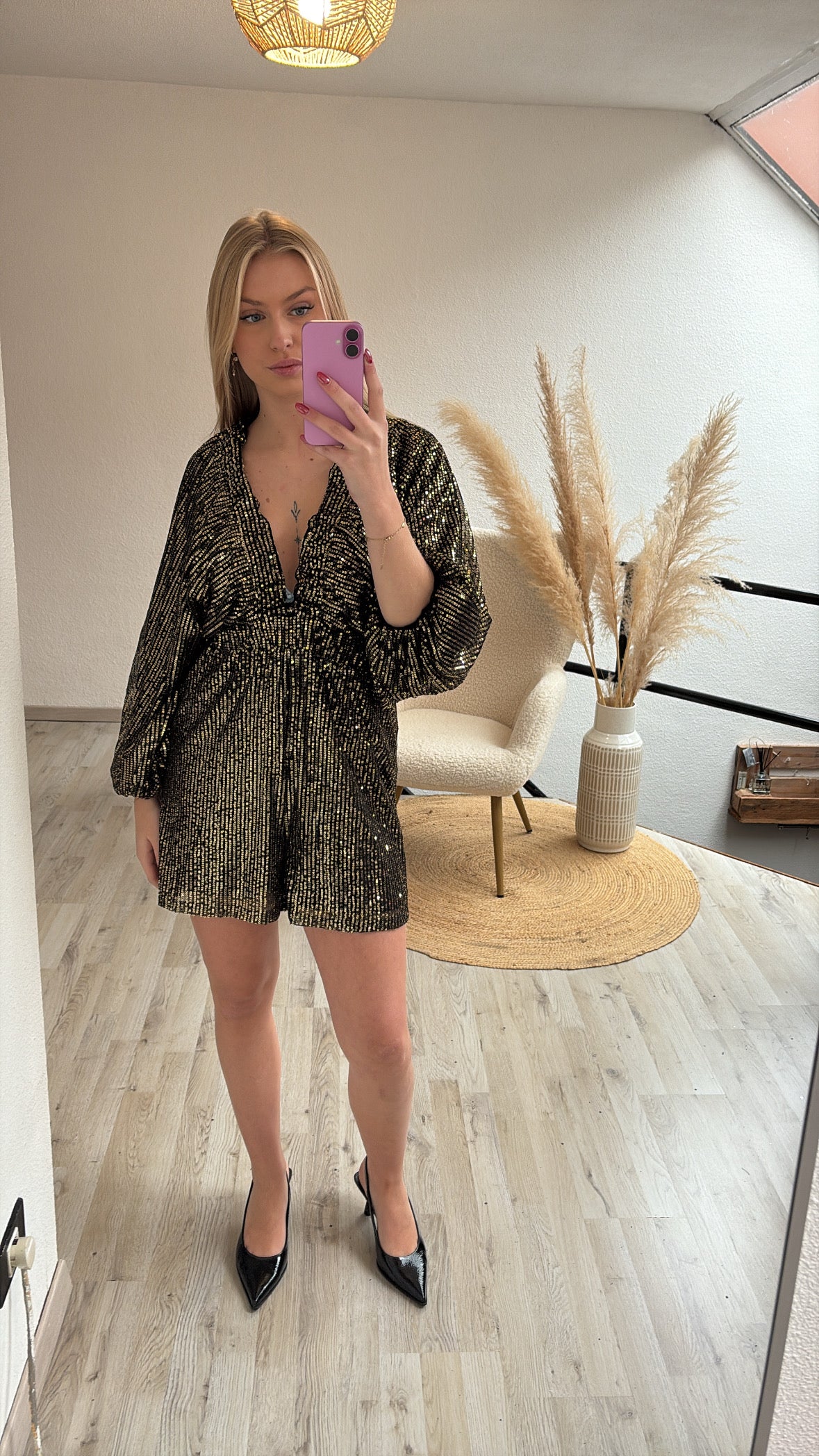 Playsuit goudkleurig