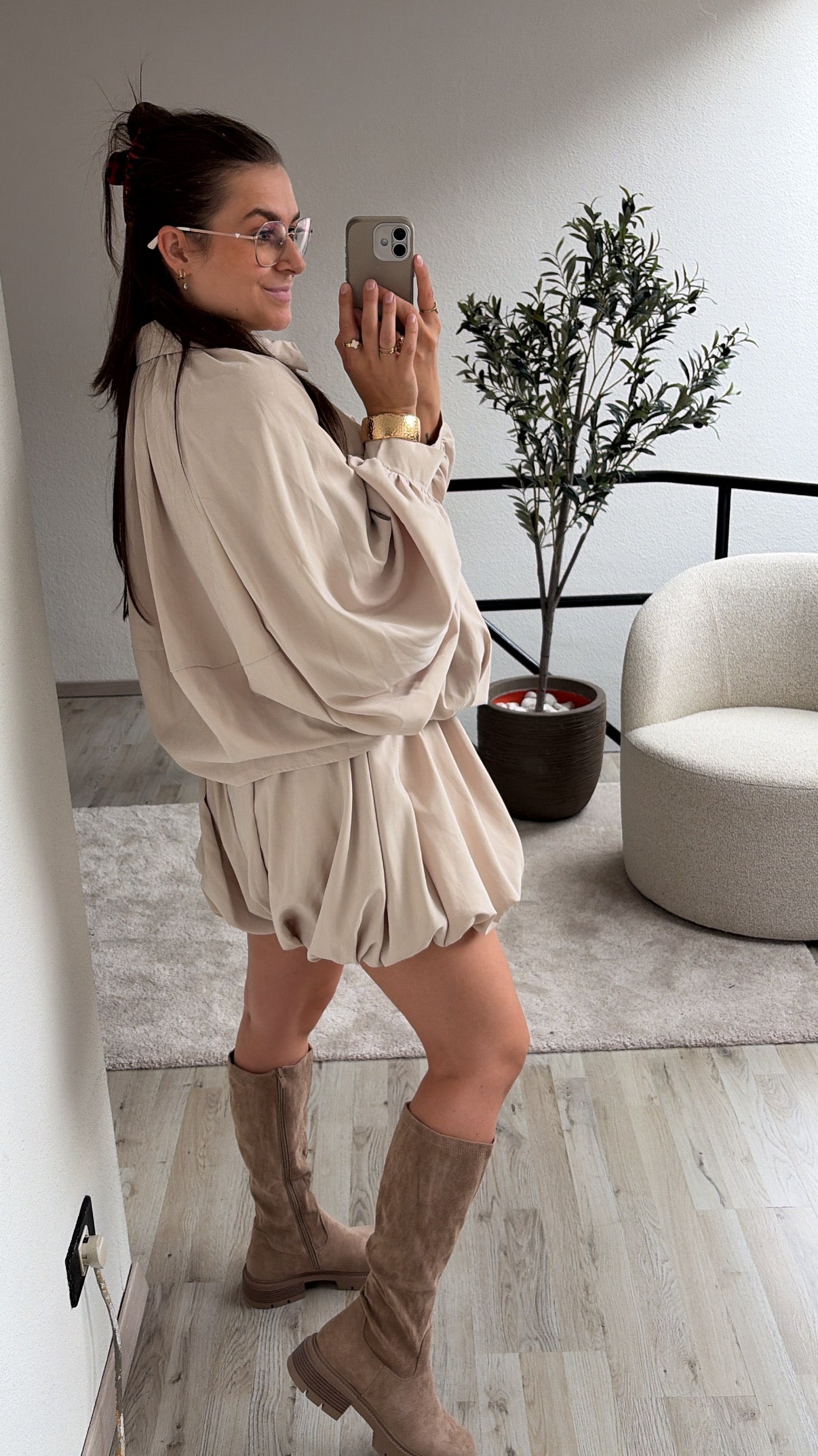 BEIGE BALLOON SET