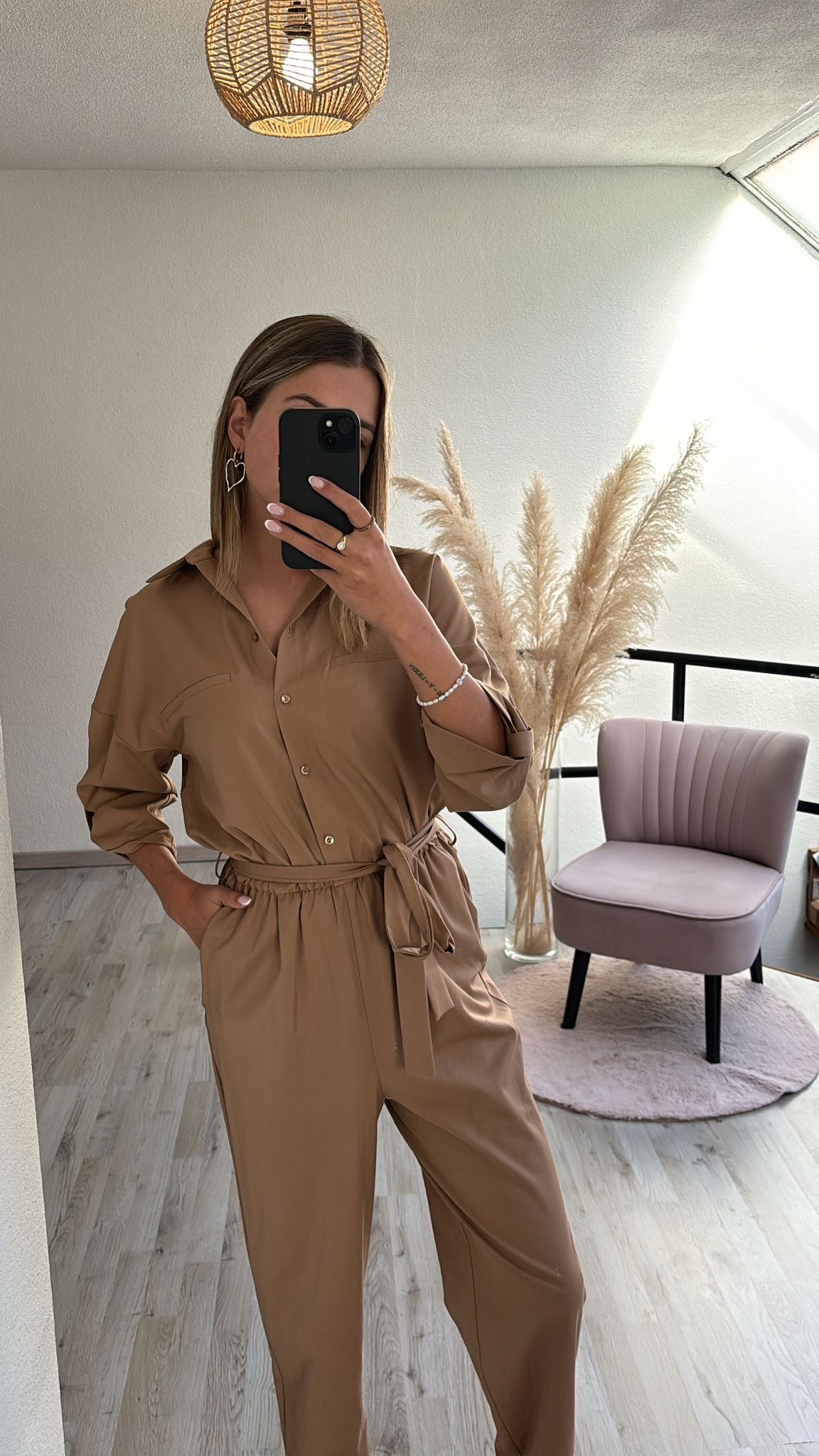 Jumpsuit bruin