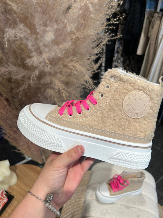 Teddy sneakers beige