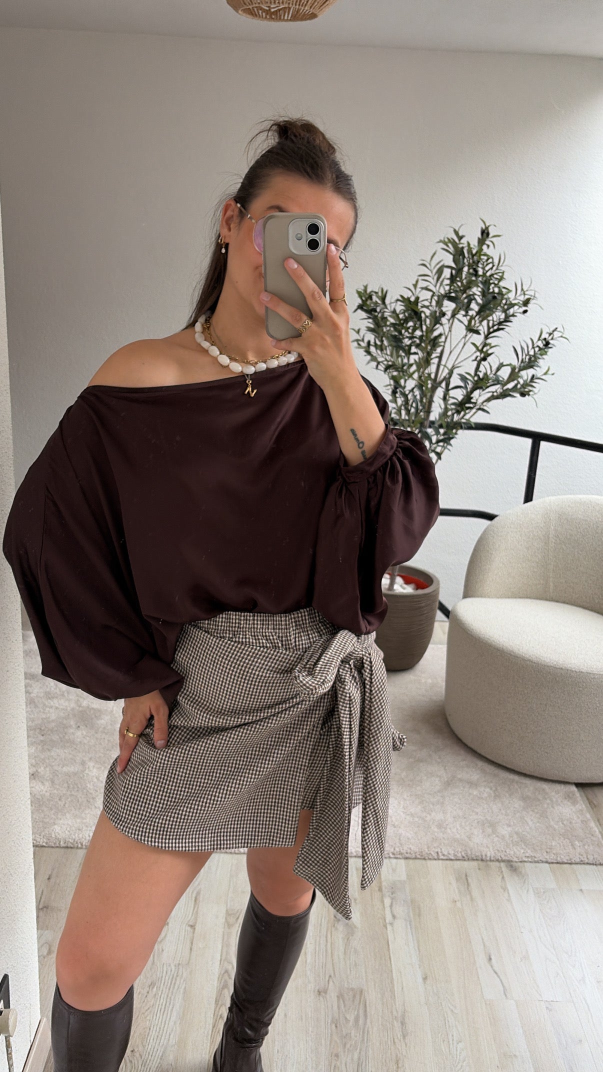 GERUITE SKORT BRUIN