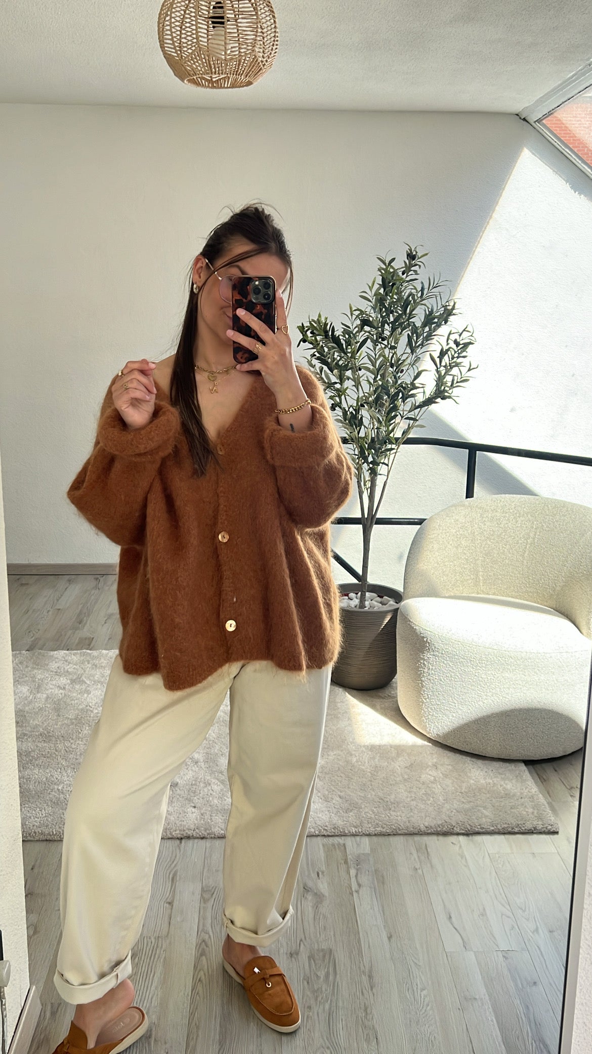 CAMEL CARDIGAN