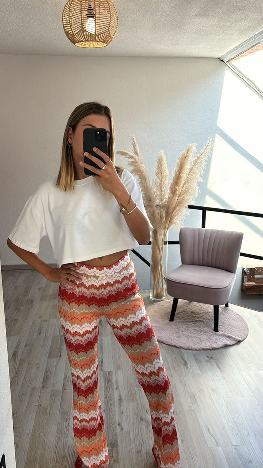 Broek met print