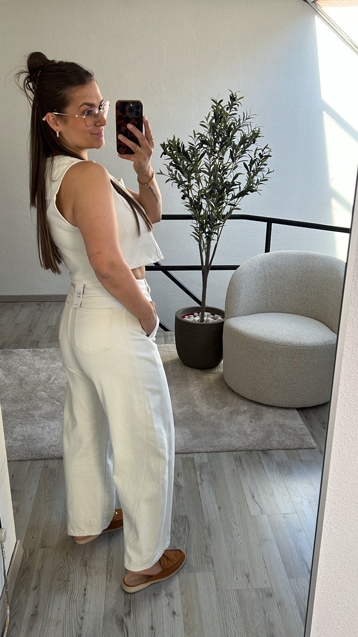 WITTE JEANS SET