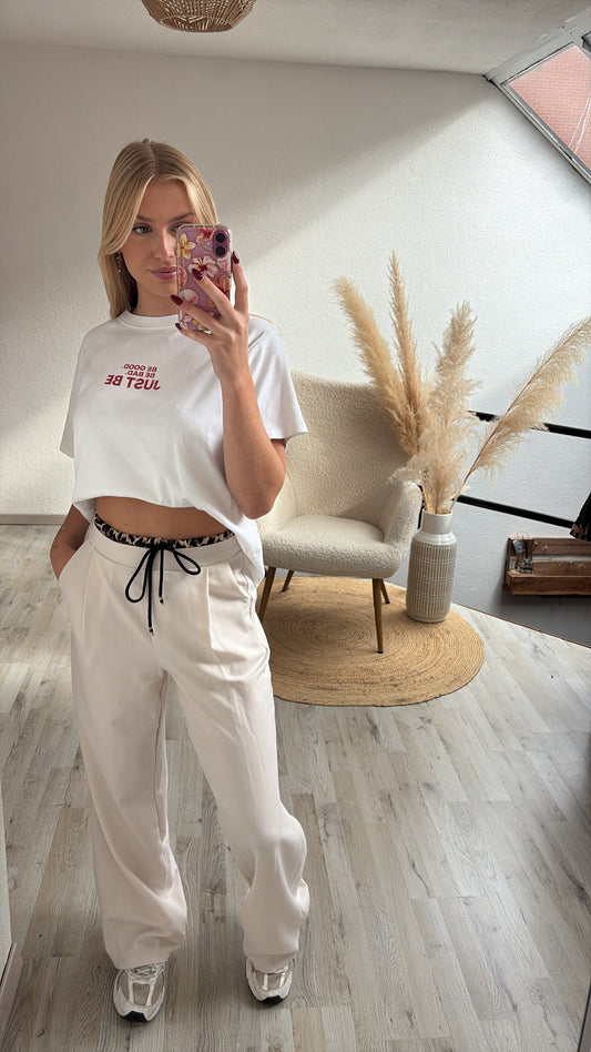 Pantalon leopard beige