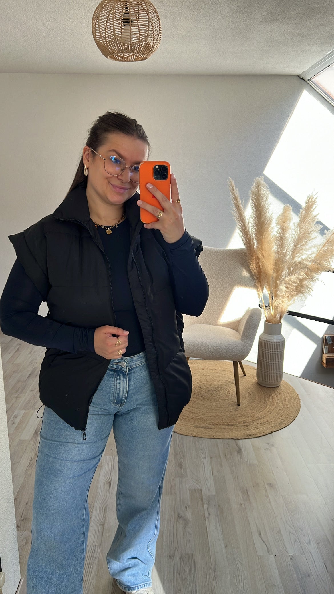 Zwarte bodywarmer