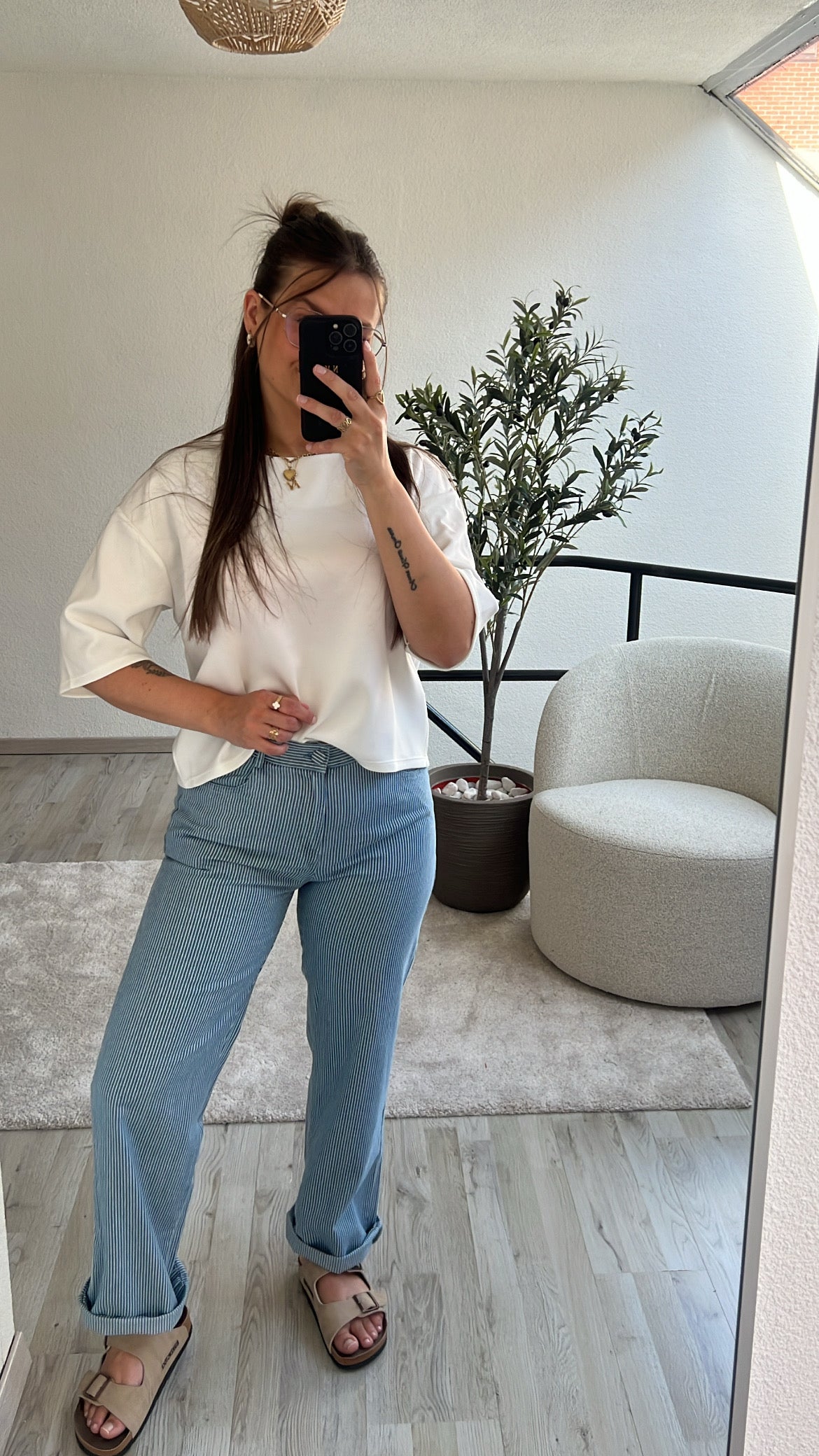 STRIPED JEANS