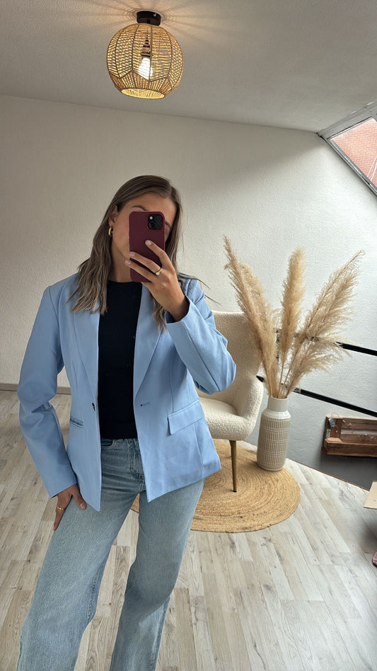 Blauwe blazer