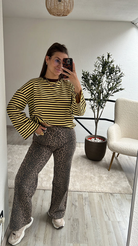 LONGSLEEVE GEEL-BRUIN