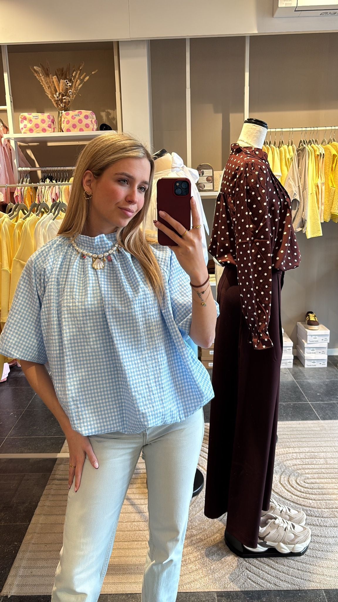 GERUITE BLOUSE BLAUW