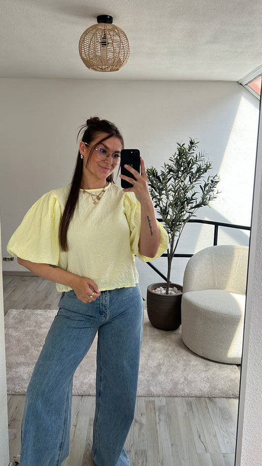 GERUITE BLOUSE GEEL