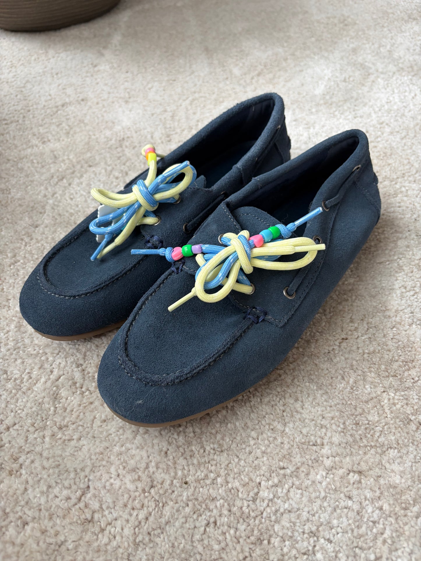 NAVY LOAFERS