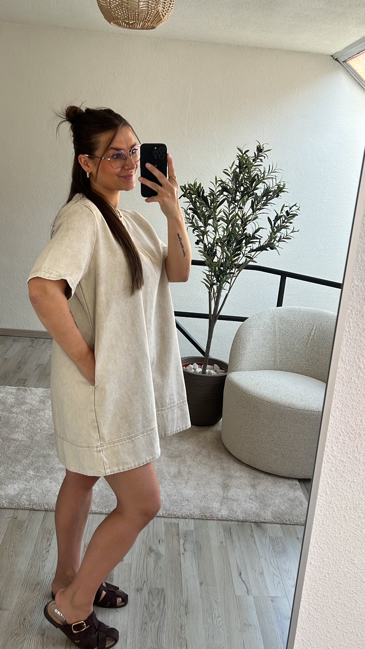 JEANSJURK BEIGE