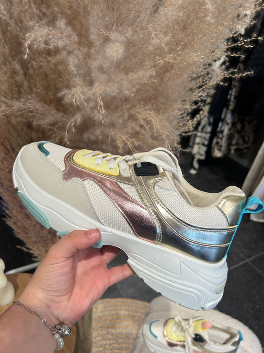 Metallic sneakers