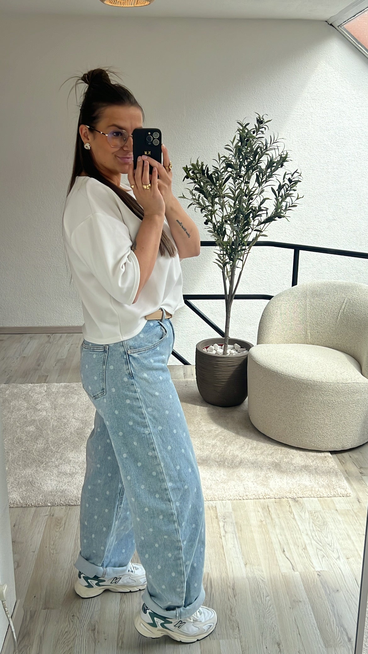 BALLOON JEANS POLKADOT