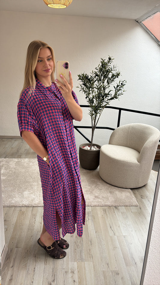 GERUITE JURK BLAUW-ROZE