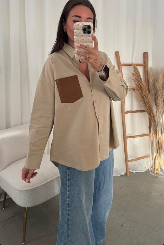 BEIGE BLOUSE
