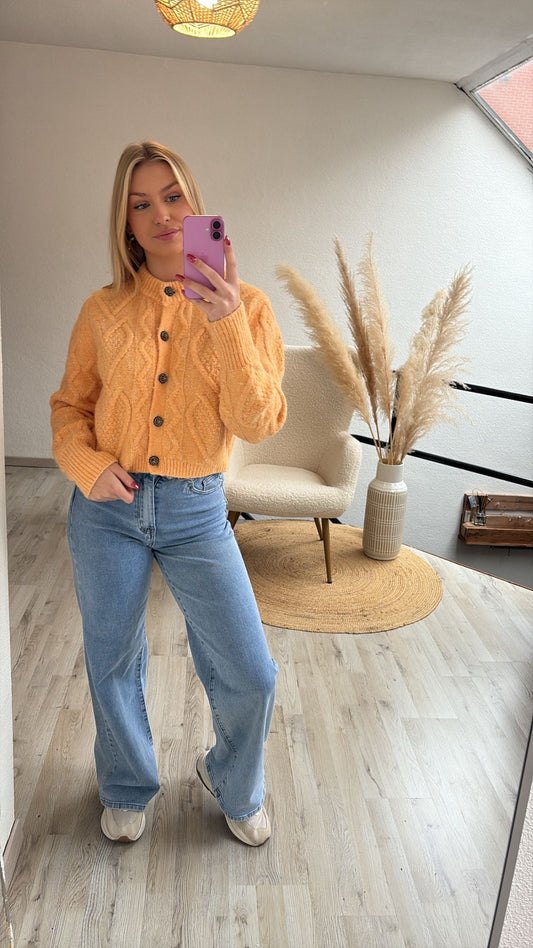 Oranje cardigan