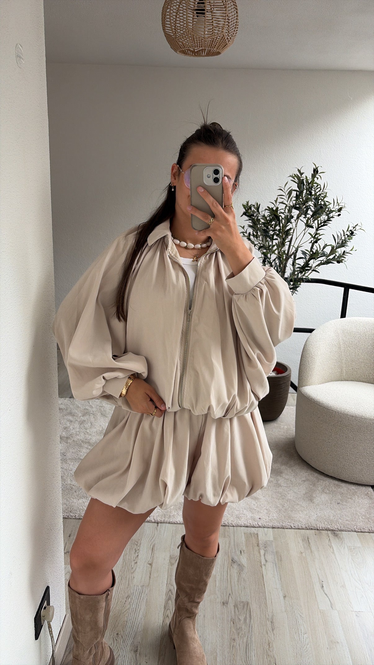BEIGE BALLOON SET