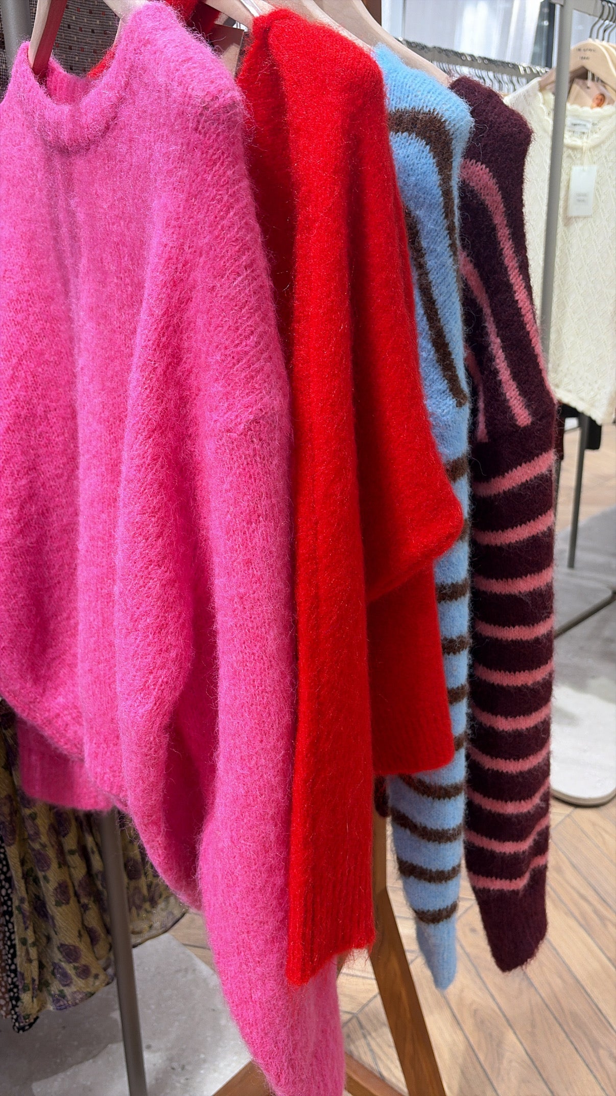 KNIT BLAUW-BRUIN