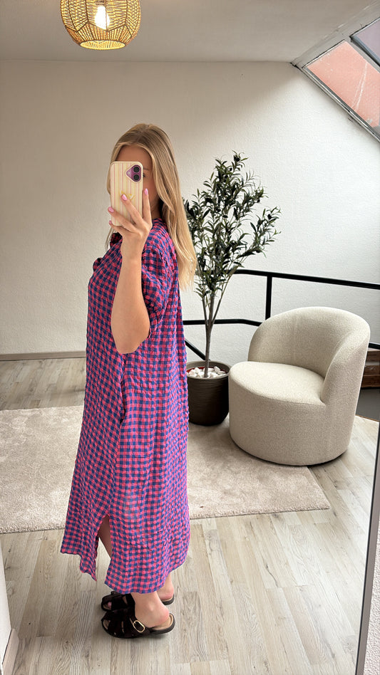 GERUITE JURK BLAUW-ROZE