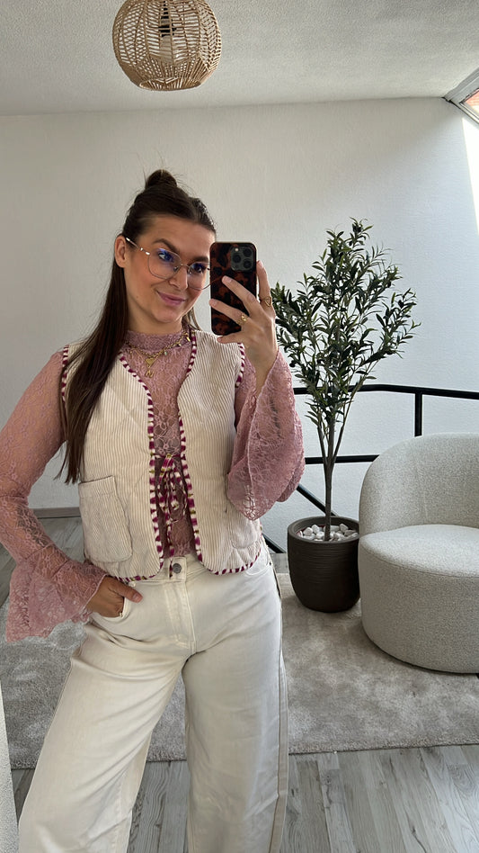 BEIGE GILET