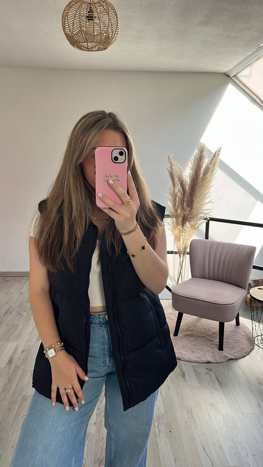 Zwarte bodywarmer