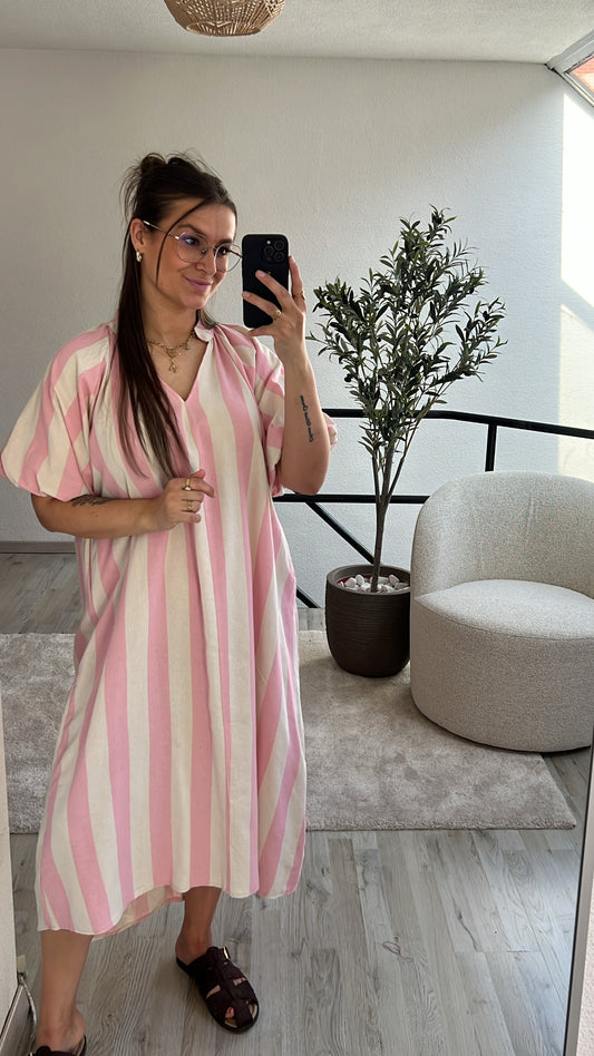 MAXIJURK ROZE-WIT