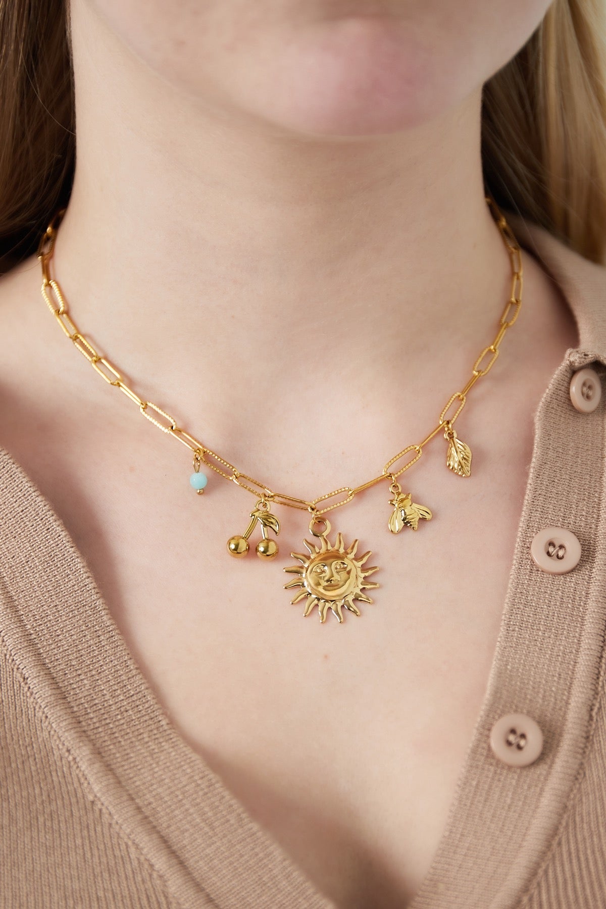 Ketting “Golden sun”