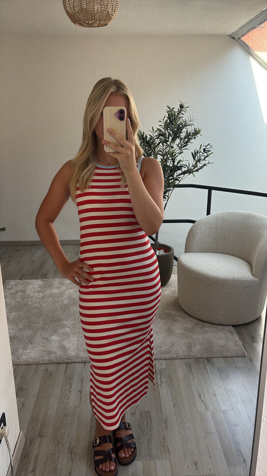 TANKTOP DRESS ROOD