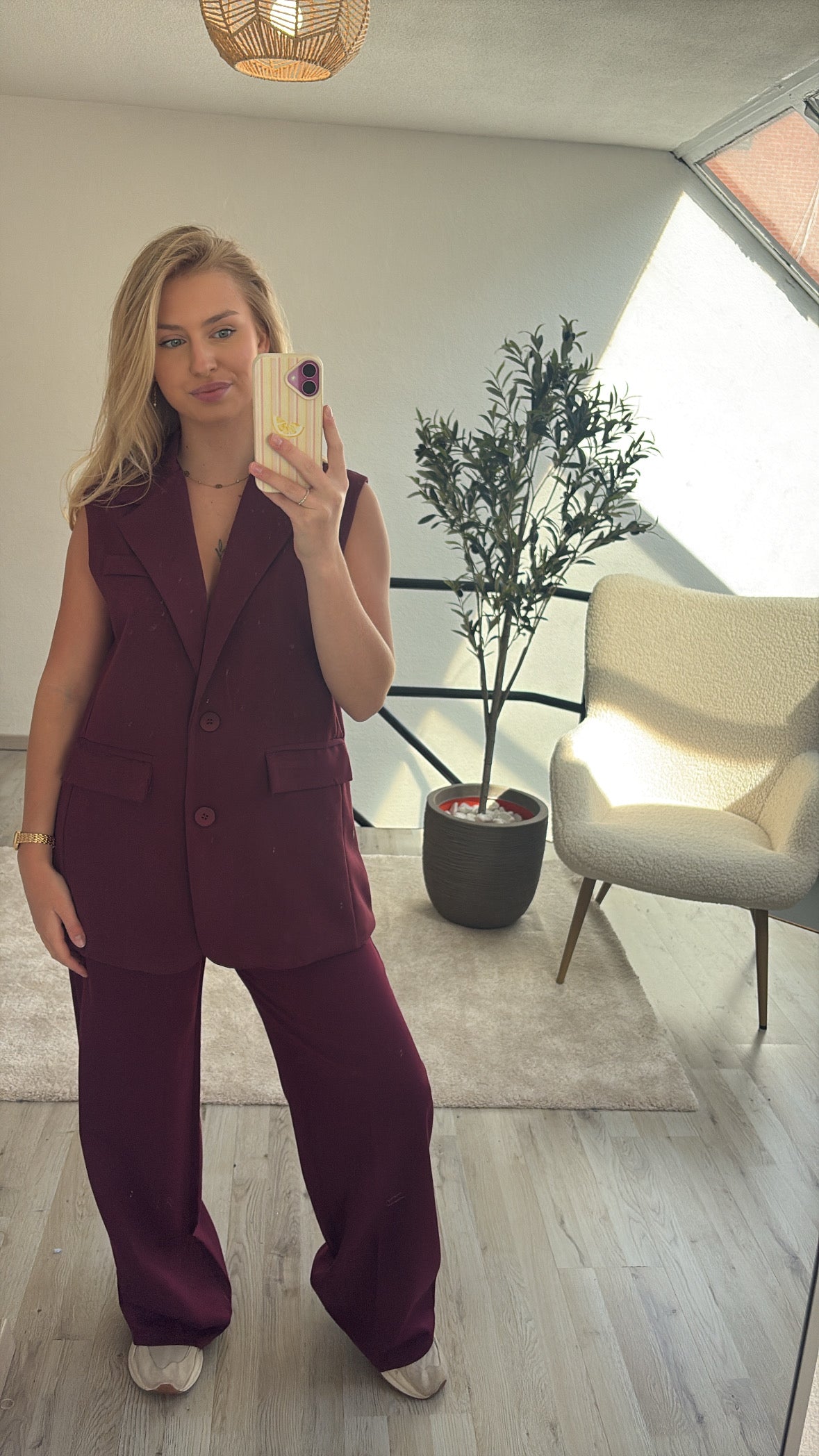 PANTALON BURGUNDY