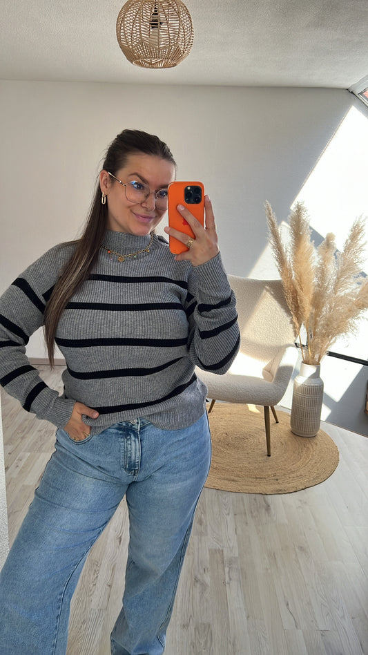 Gestreepte knit