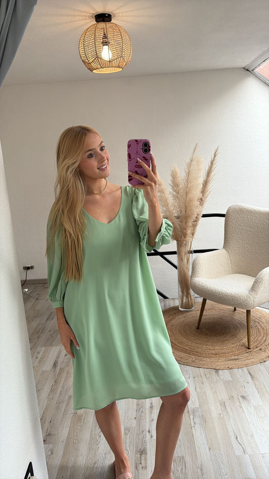 Mintkleurige jurk