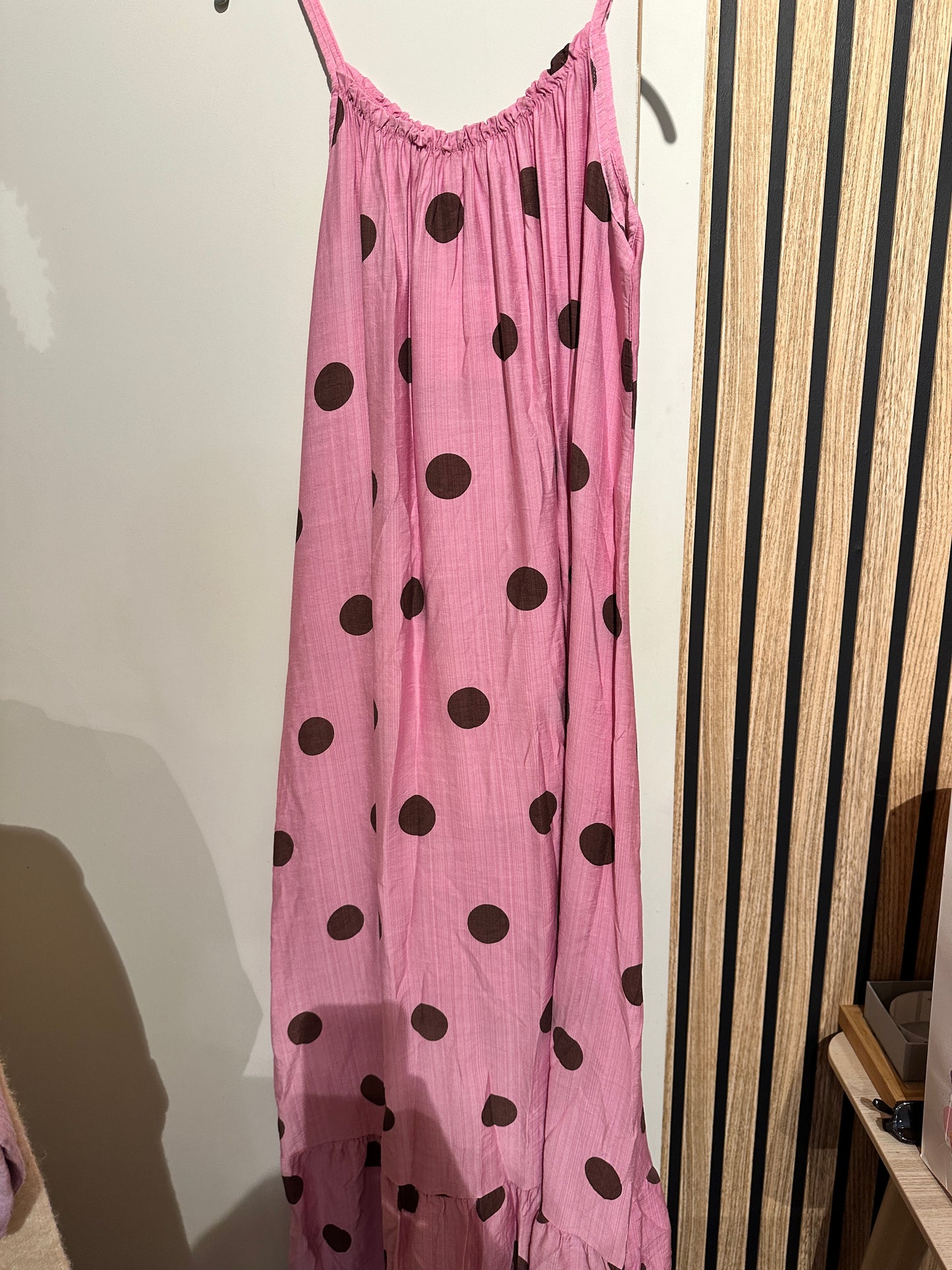 POLKADOT JURK ROZE