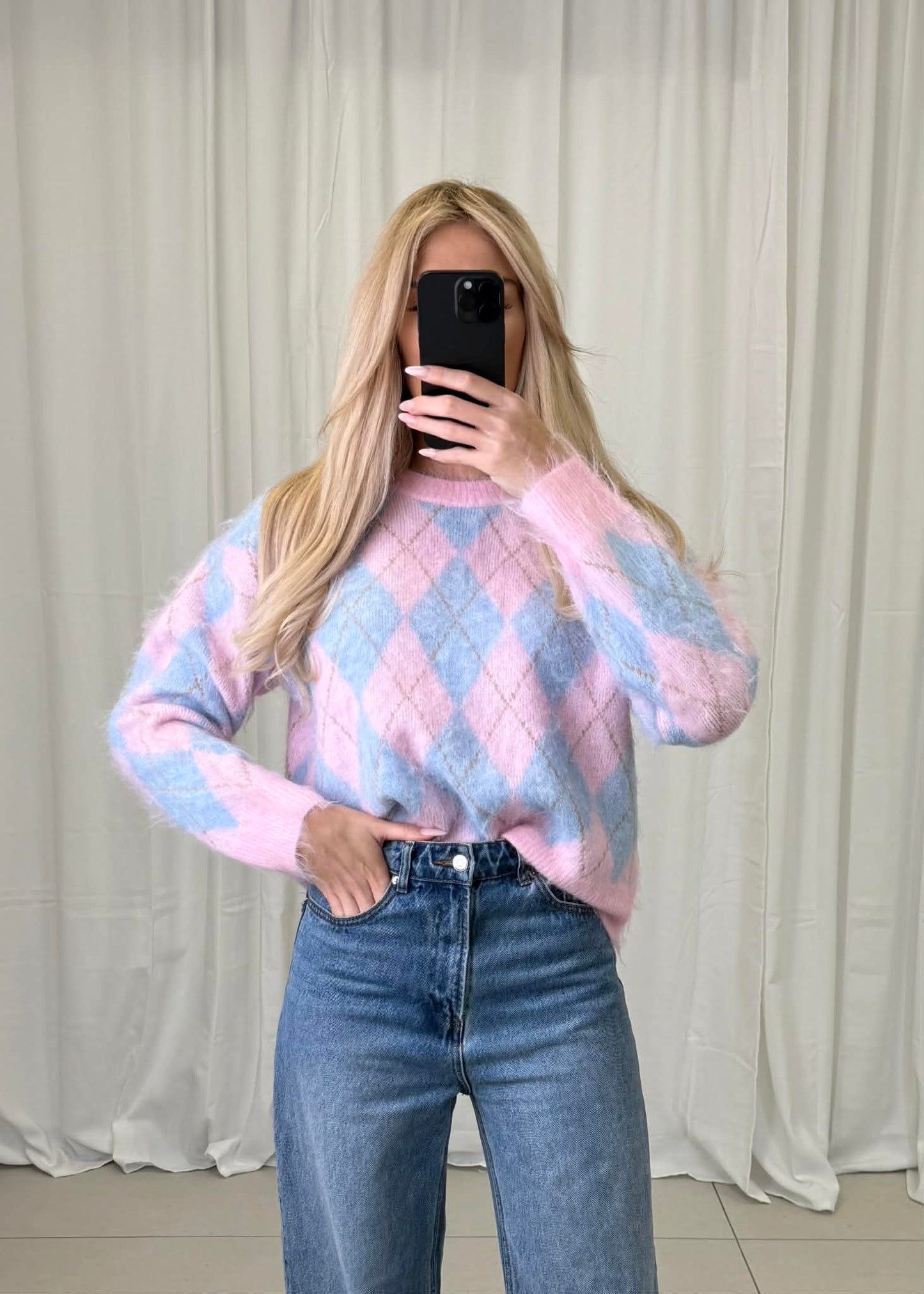 GERUITE TRUI BLAUW-ROZE